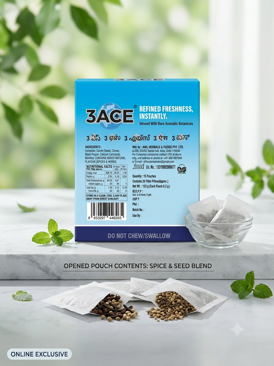 3 ACE - MOUTH CHILL BOX - 15 POUCHES