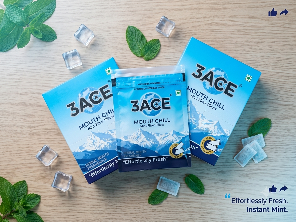 3 ACE - MOUTH CHILL BOX - 15 POUCHES